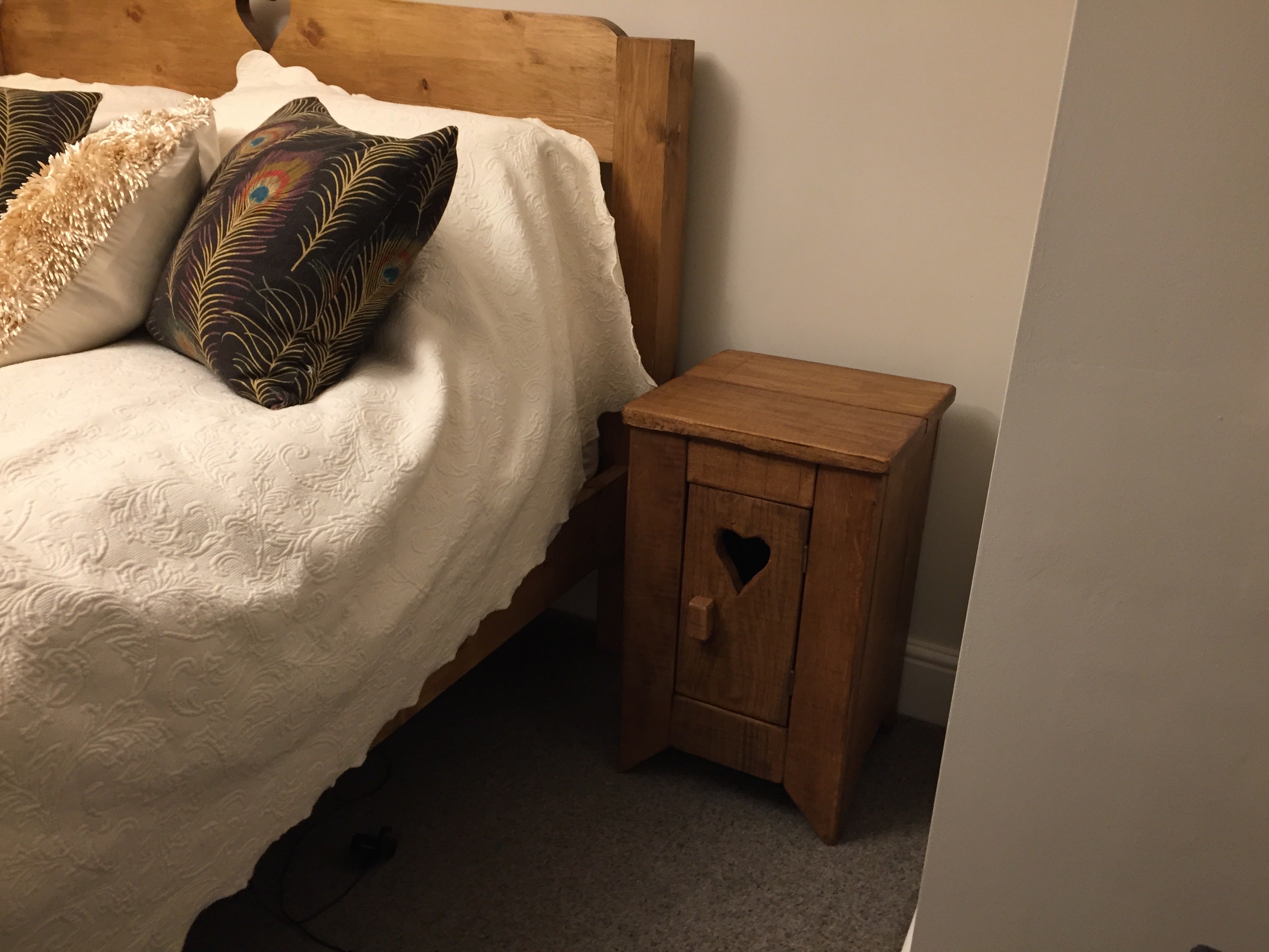 Handcrafted Reclaimed French Oak Bedside Tables