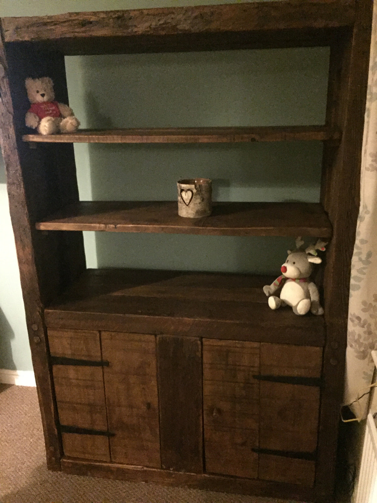 Chunky Rustic Reclaimed Wood Shelving Unit