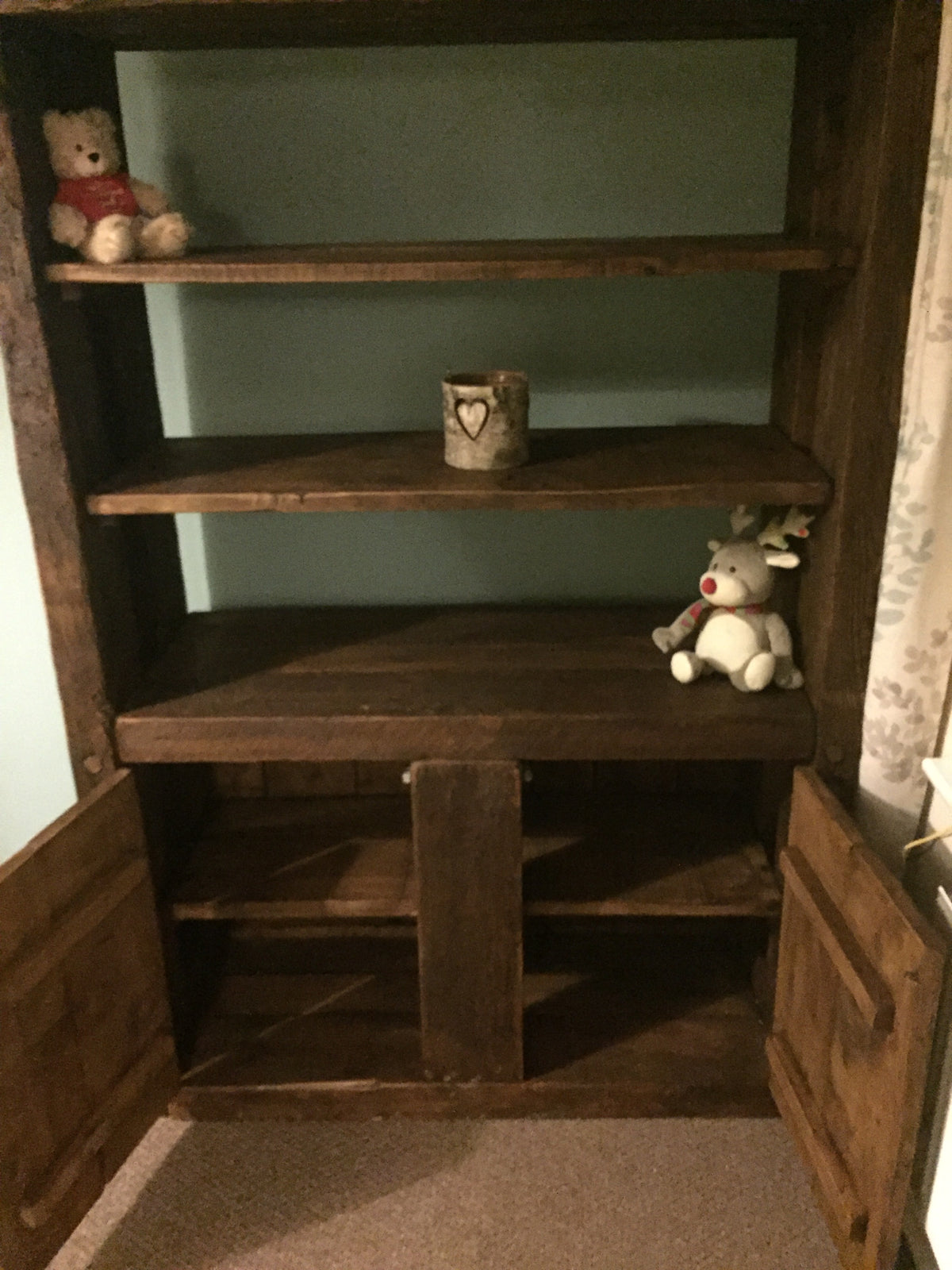 Chunky Rustic Reclaimed Wood Shelving Unit