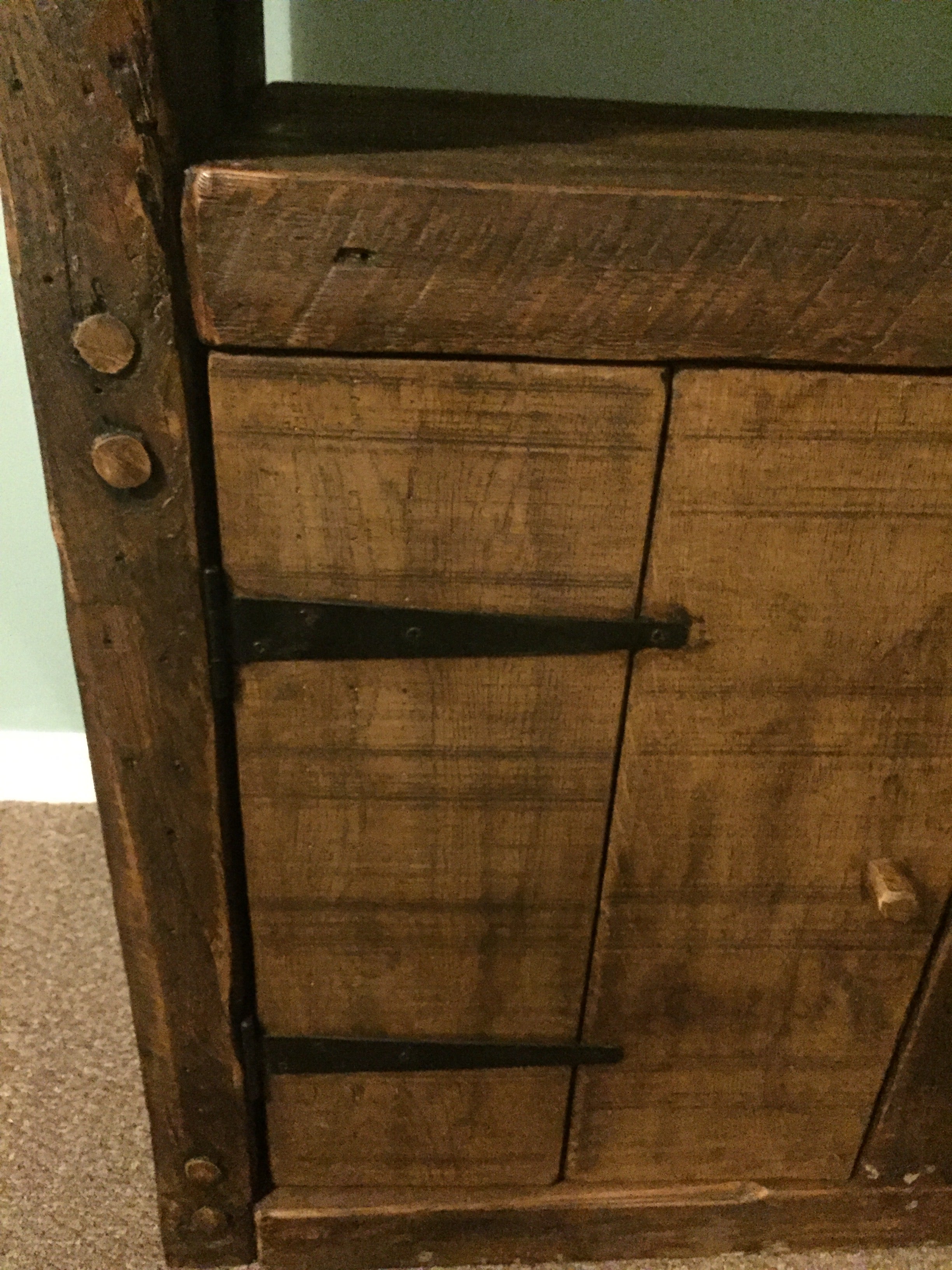 Chunky Rustic Reclaimed Wood Shelving Unit
