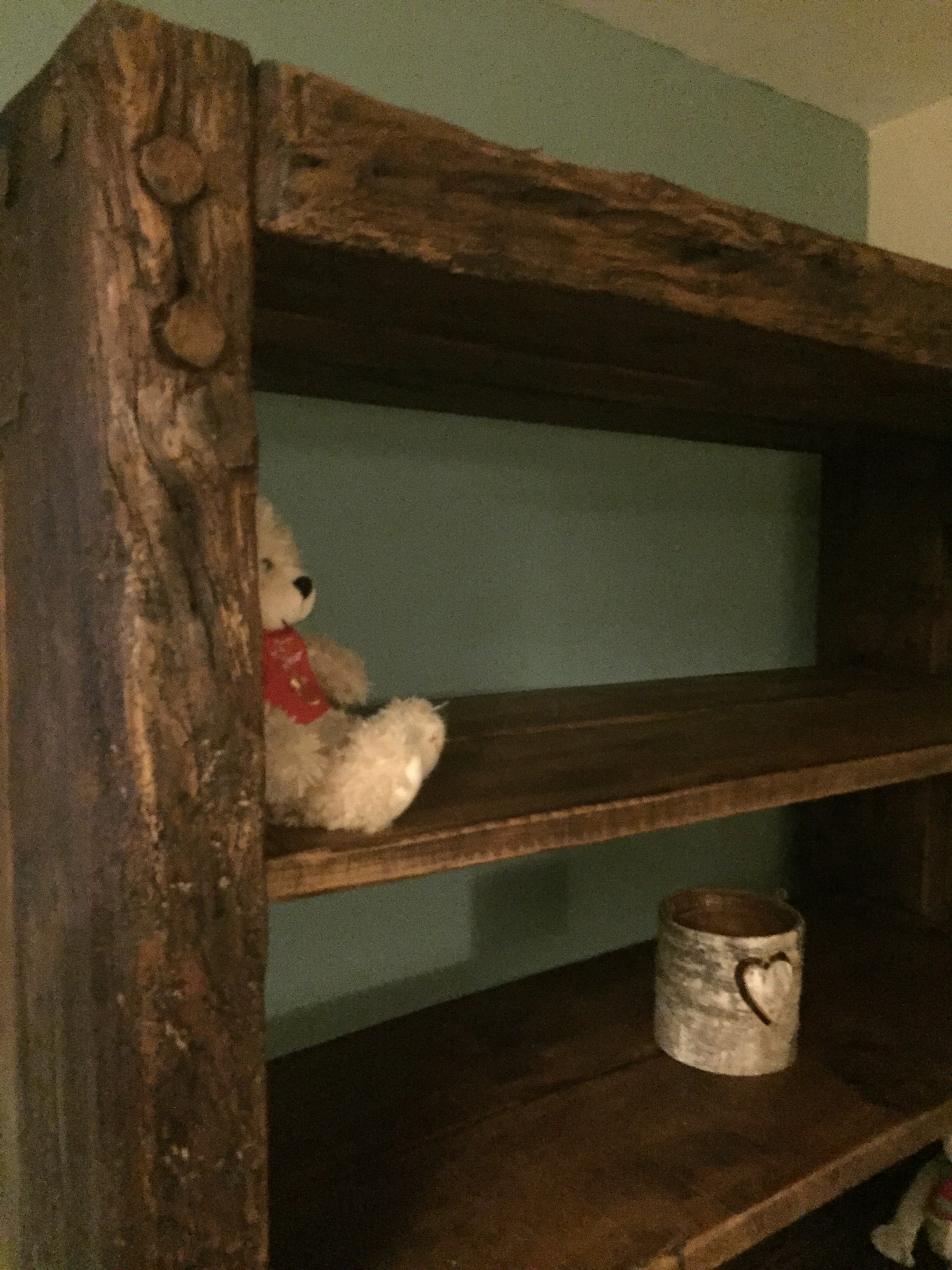 Chunky Rustic Reclaimed Wood Shelving Unit