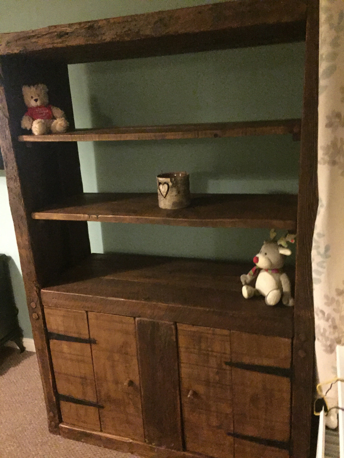 Chunky Rustic Reclaimed Wood Shelving Unit