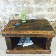 Handmade Reclaimed French Oak Coffee Table & Side Table