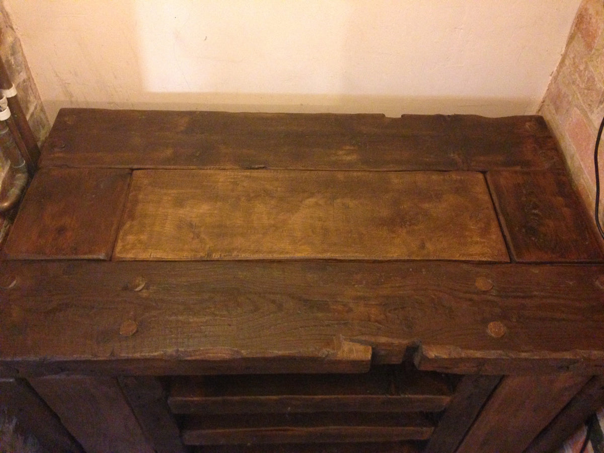 Rustic Reclaimed French Wood TV Unit Stand