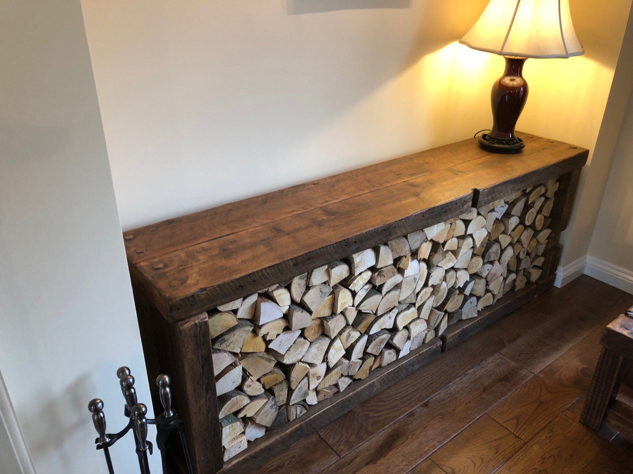 Chunky Rustic Reclaimed Wood Log Storer