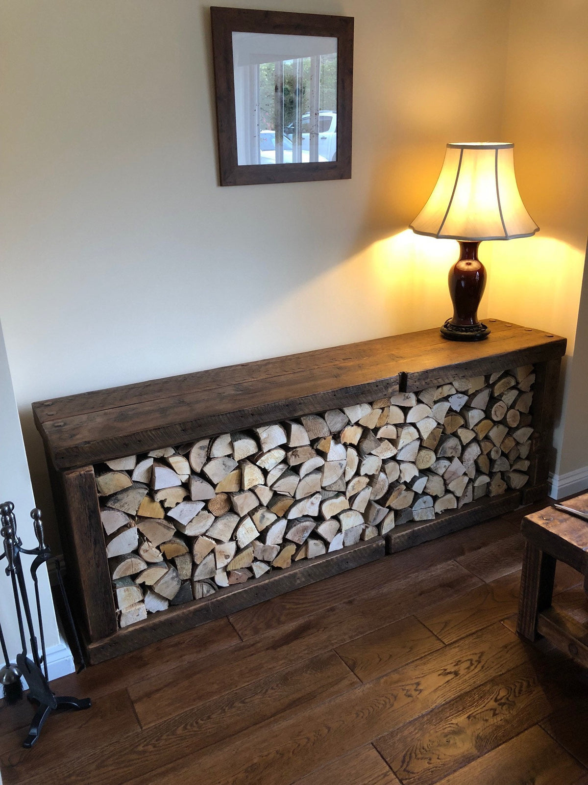 Chunky Rustic Reclaimed Wood Log Storer