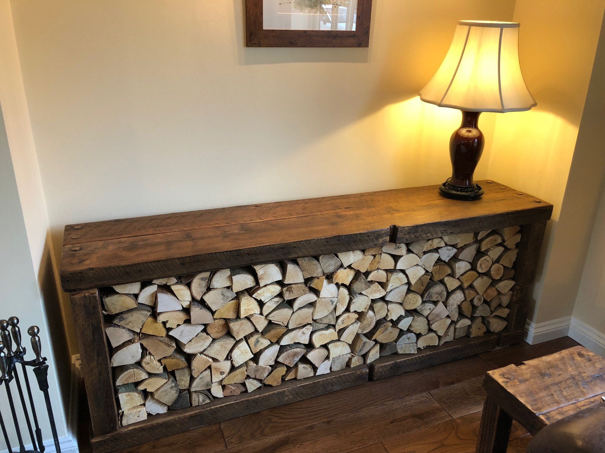 Chunky Rustic Reclaimed Wood Log Storer