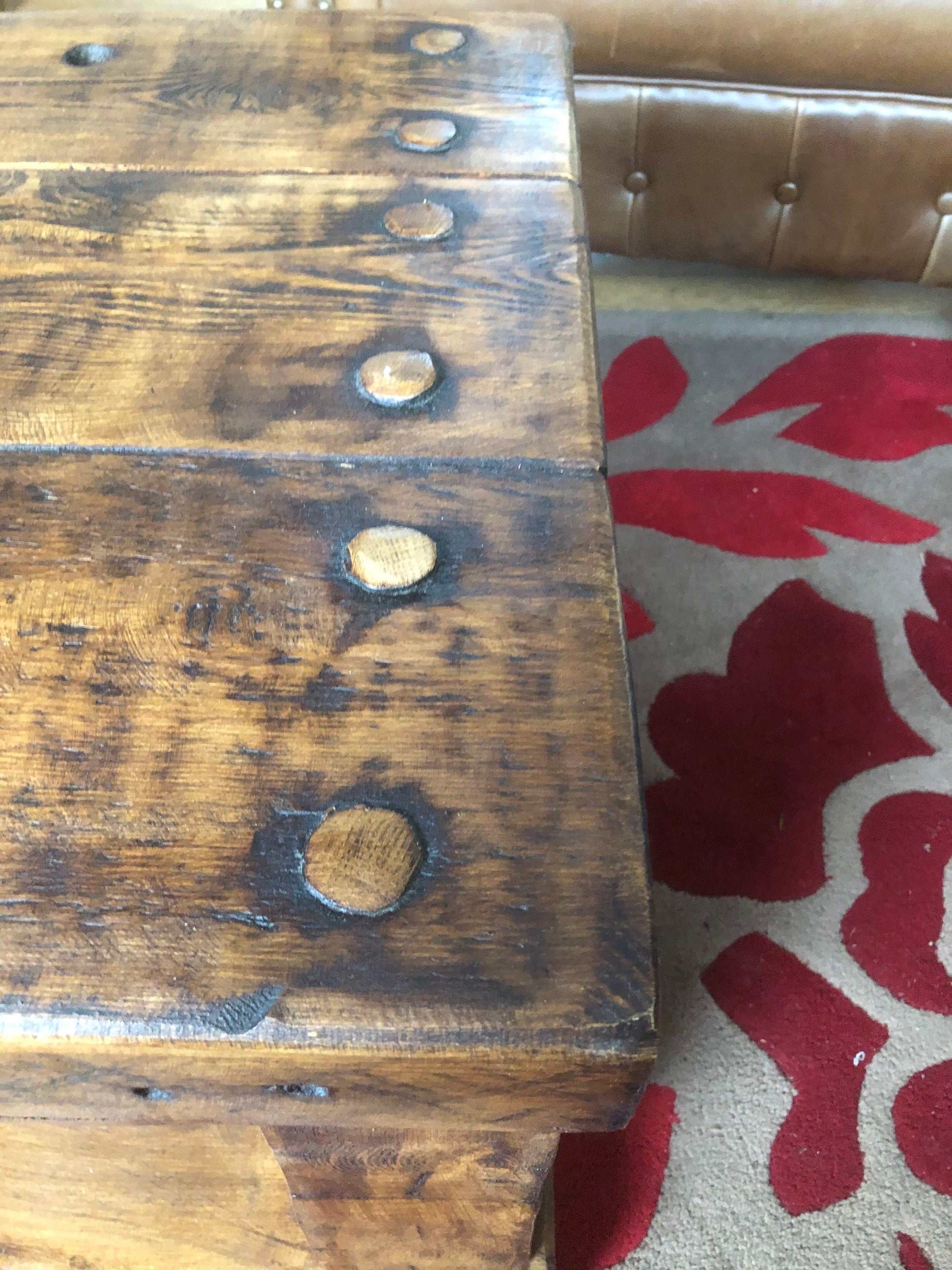 Chunky Rustic Reclaimed Timber Coffee Table