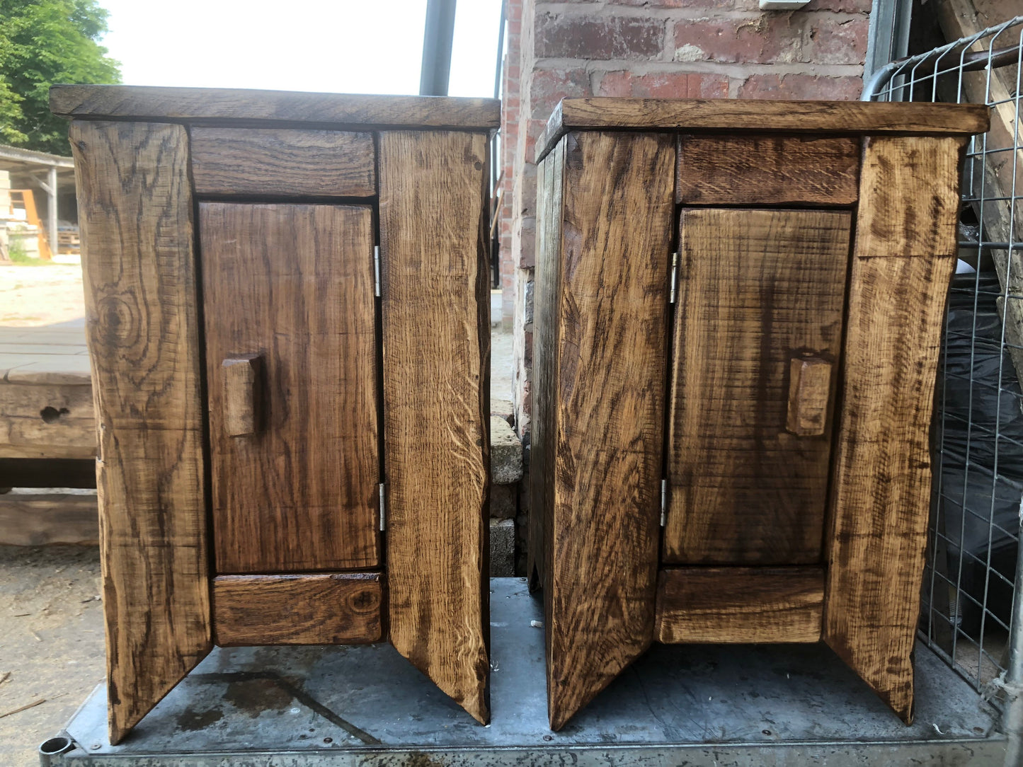 Bedside tables French oak