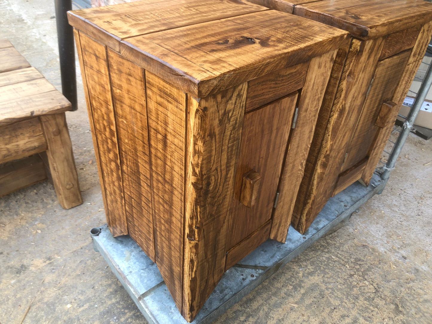 Bedside tables French oak