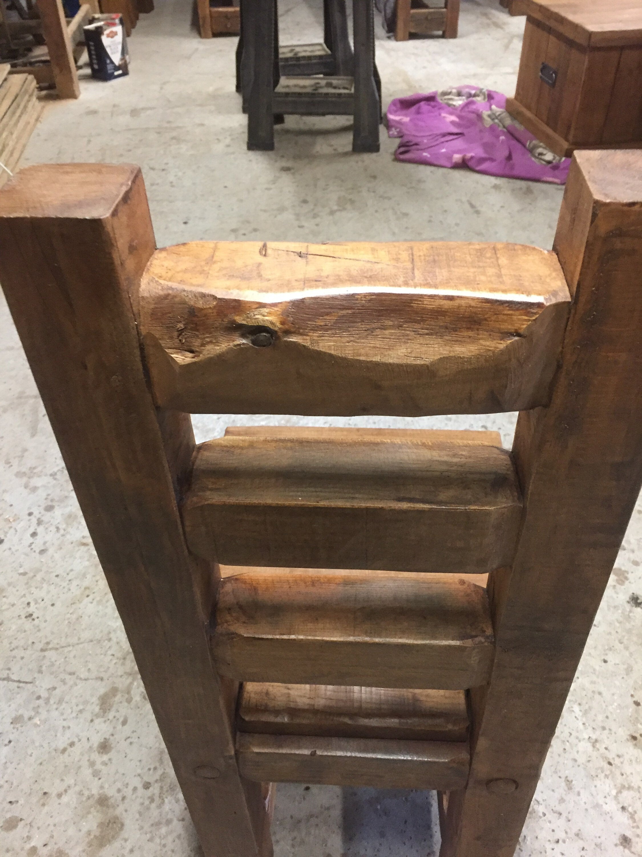 Handmade Rustic Reclaimed French Oak Dining Set