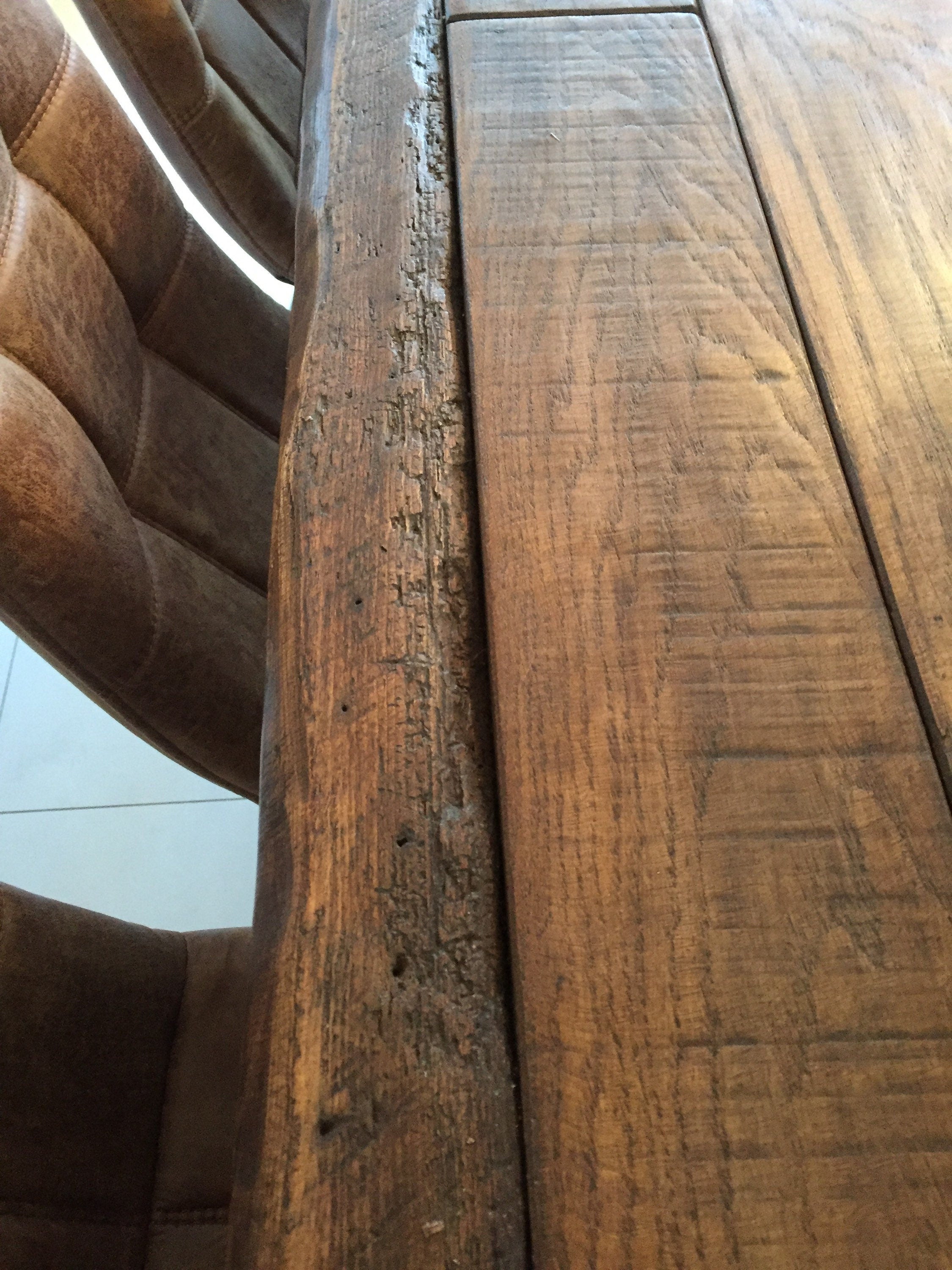 Handmade Rustic Reclaimed French Oak Dining Set