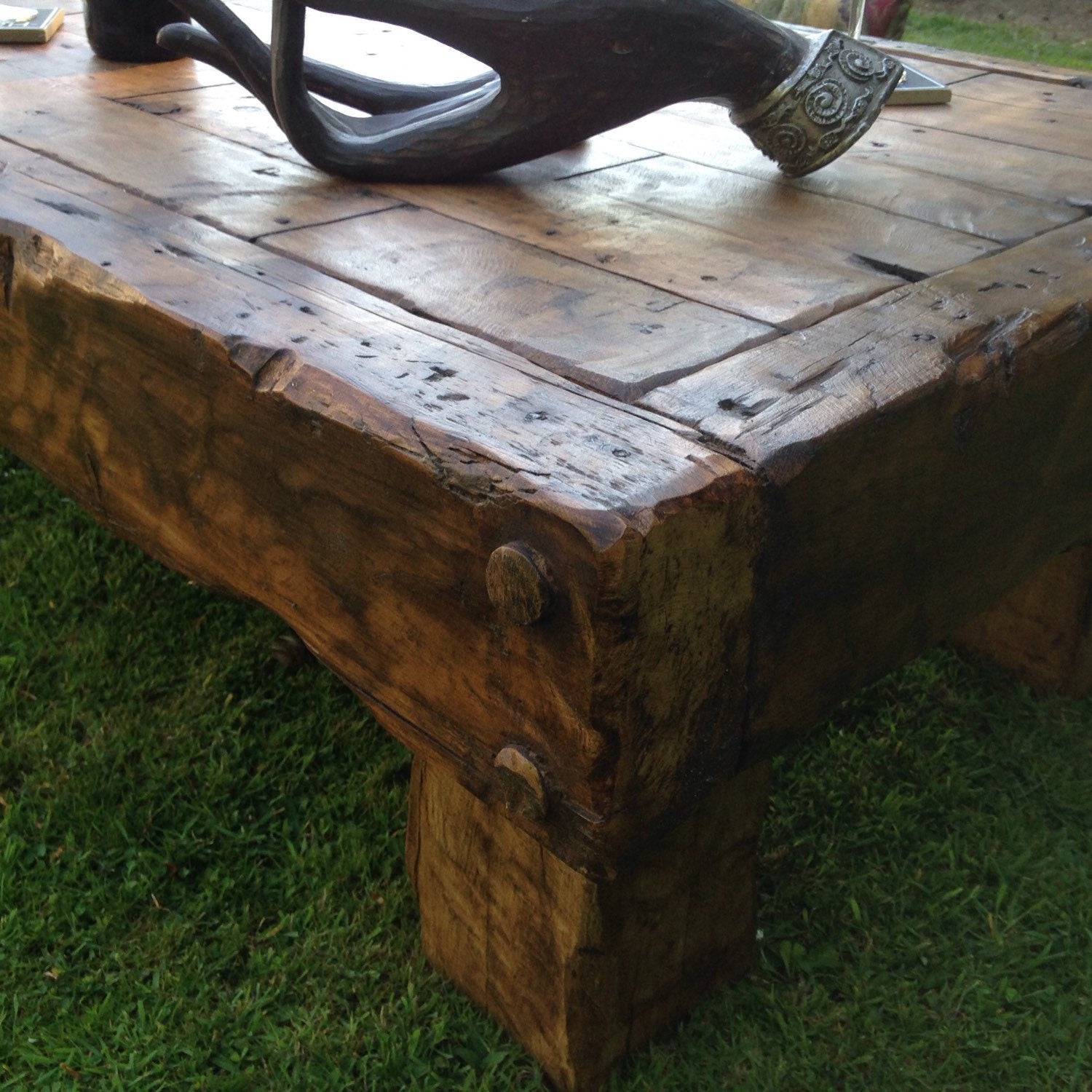 Handmade Rustic Reclaimed Hardwood Coffee Table